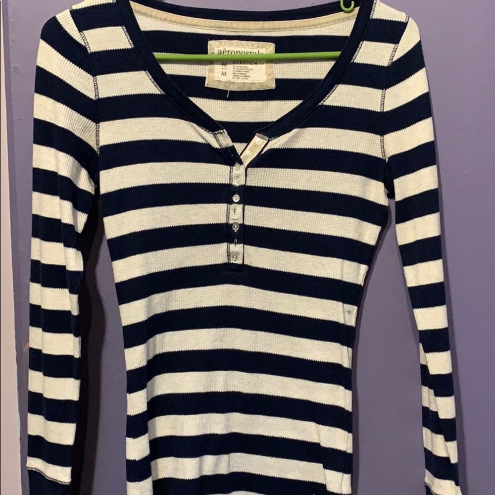 A button up v-neck sweater